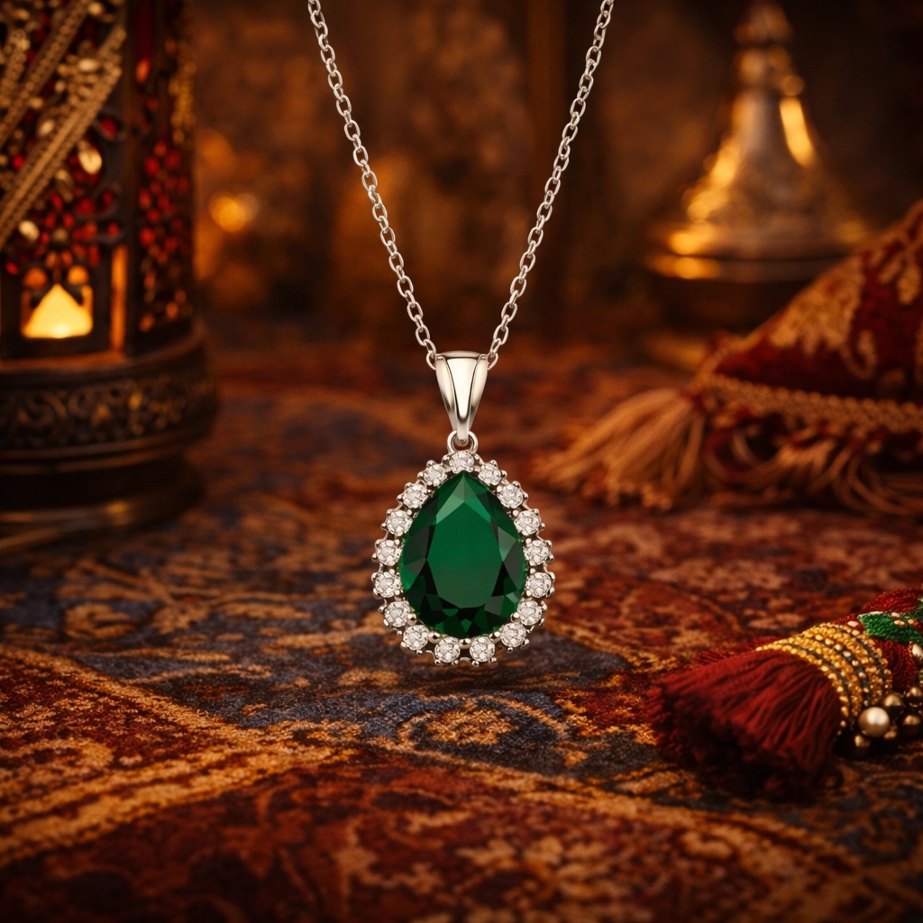 Gümüş Hürrem Sultan Bayan Kolye